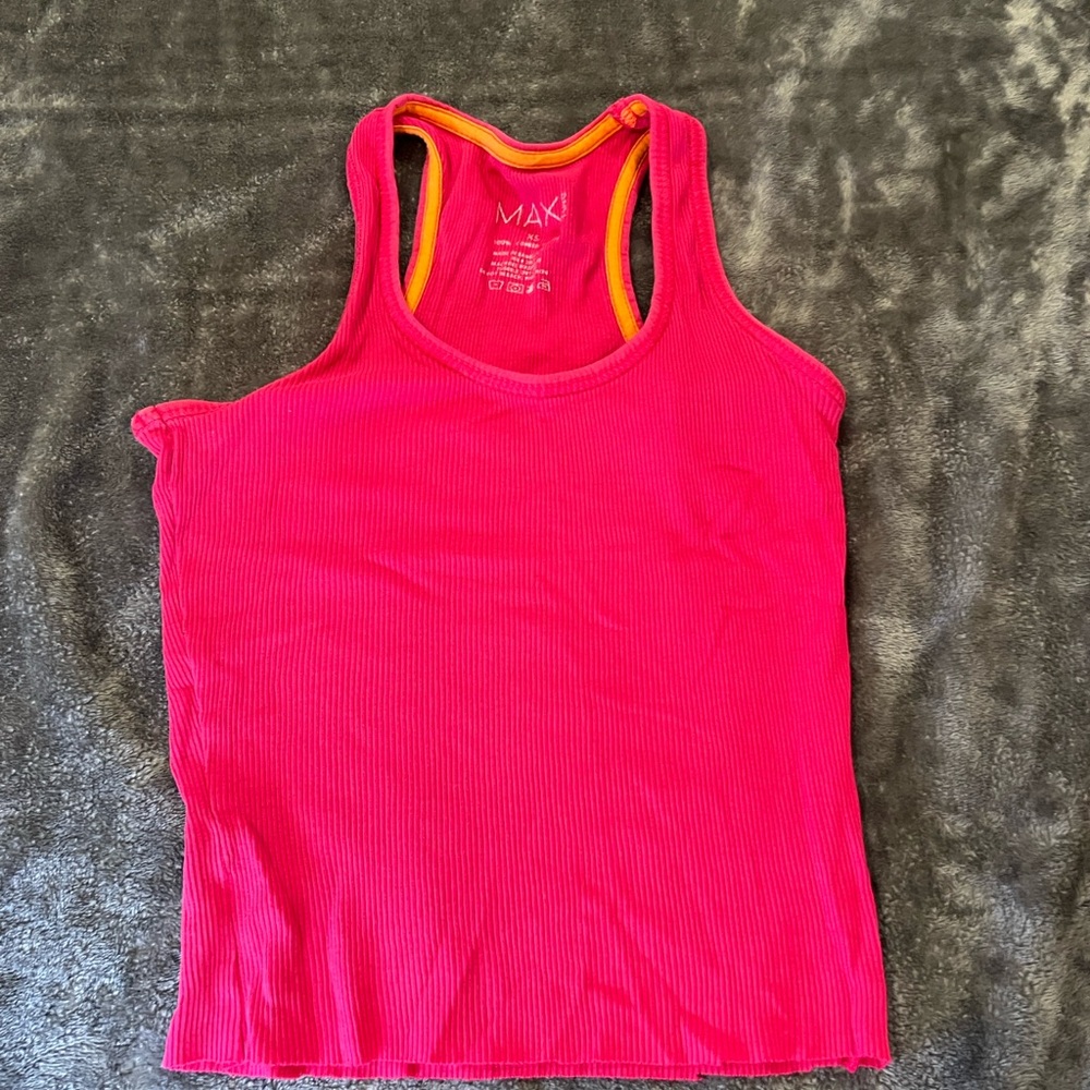 Vibrant Pink Sleeveless Women's Top